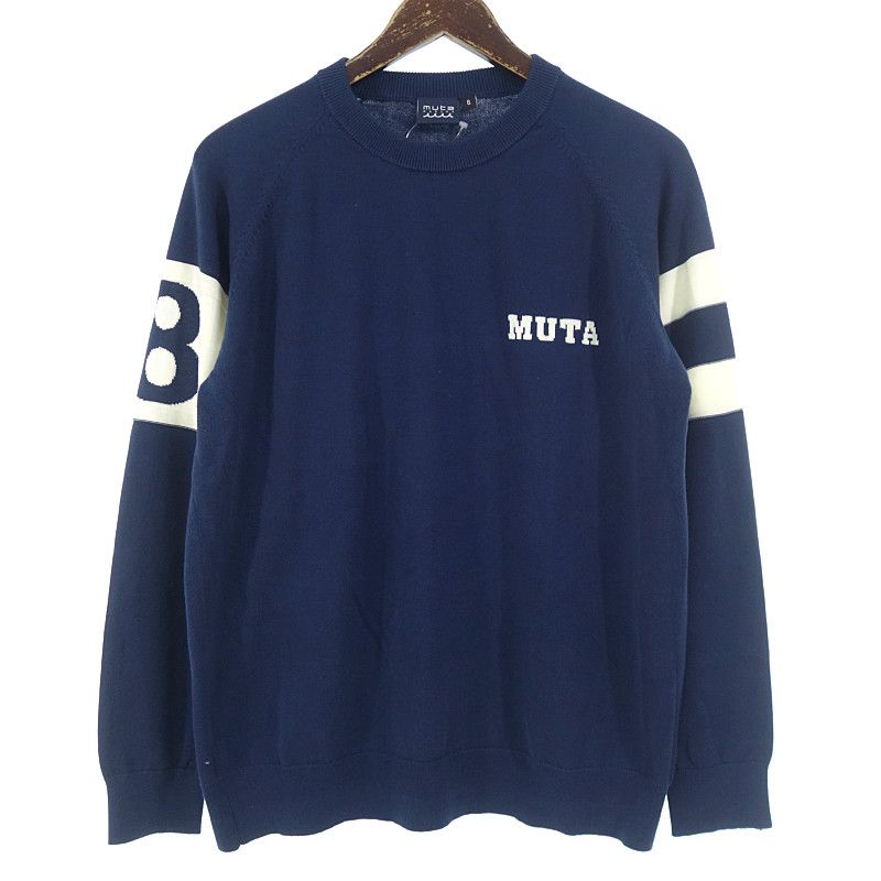 ムータ　MUTA ゴルフ コットン セーター ニット サイズ7 ネイビー ムータ MUTA ゴルフ コットン セーター ニット サイズ7 ネイビー
