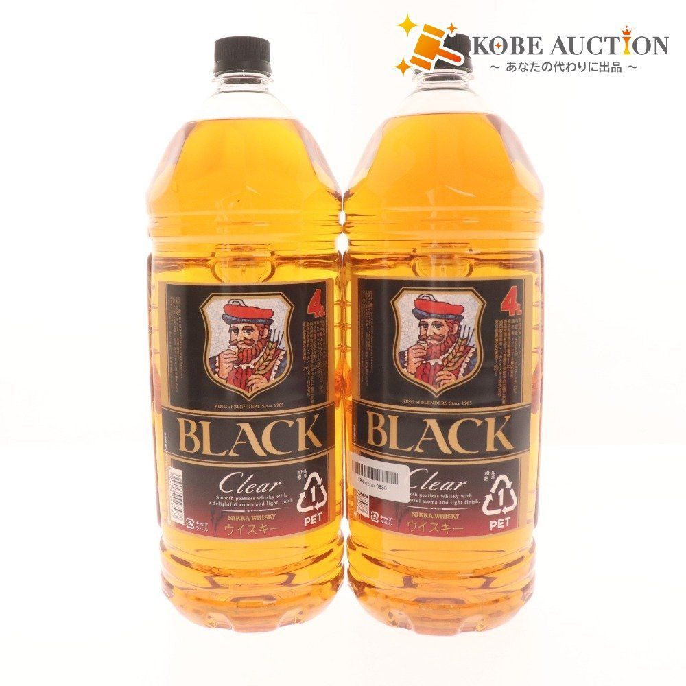 ● 酒 ウイスキー ブラックニッカ クリア 4L 2本セット 4000ml×2本 37% ペットボトル 未開栓