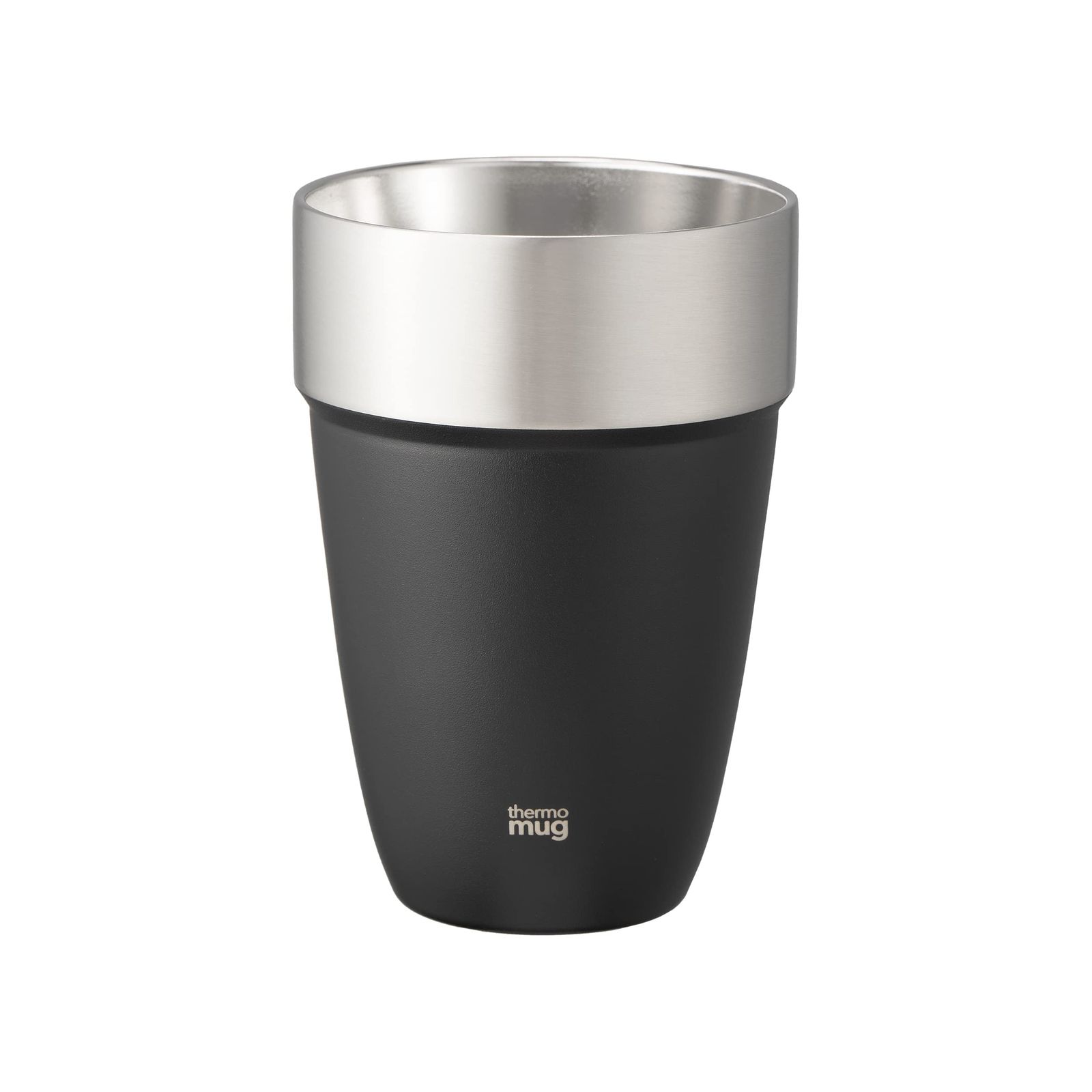 新品 thermo mug(サーモマグ) スタッキングタンブラー ブラック M 410ml 【STACKING TUMBLER】ST22-41