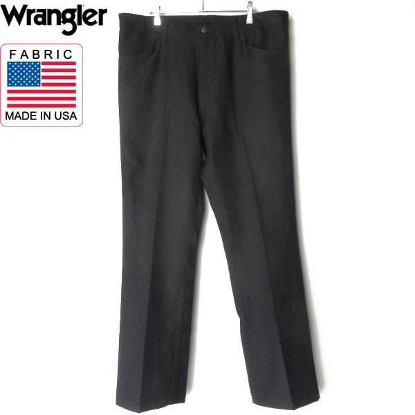 デッド洗い Wrangler 82BK ランチャー ドレス ジーンズ 黒 38×32