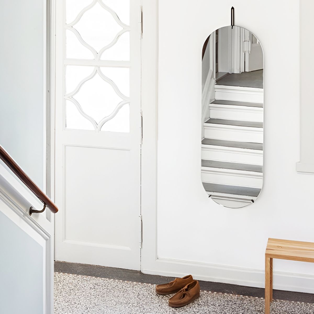 全品最大P23倍○24日20:00〜】姿見 壁掛け 鏡 楕円 ウォールミラー