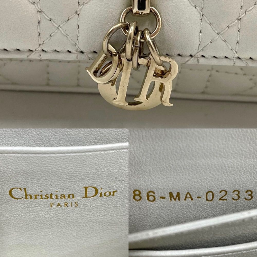 クリスチャンディオール Christian Dior ポーチ
 レディディオール カナージュ フォンポーチ ブラック