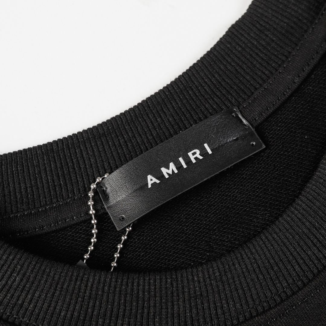 AMIRI クラシックレターロゴココナッツスウェットシャツ男女兼用