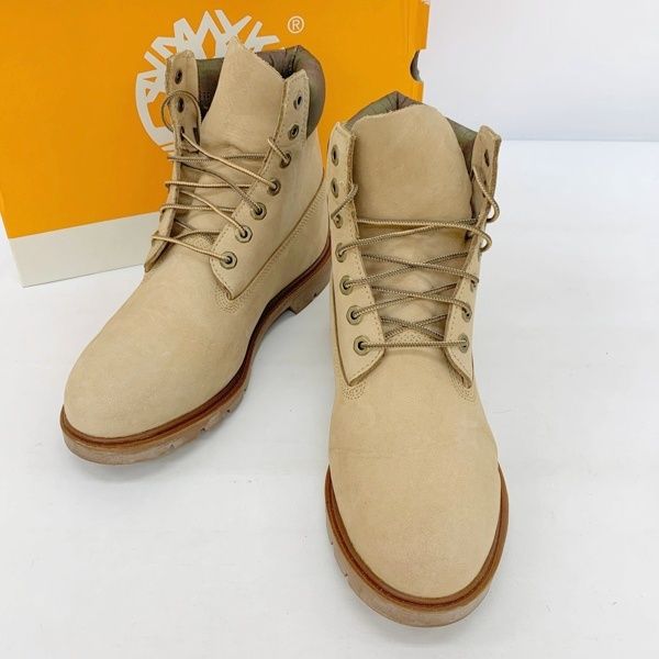 Timberland ティンバーランド ワークブーツ シューズ 6INCH BASIC BOOT ウォータープルーフ 防水 メンズ 26.5cm ベージュ 靴 DF16402