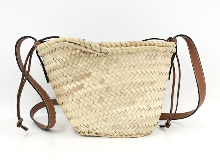 ロエベ LOEWE バスケットバッグ かごバッグ アナグラム ヤシの葉