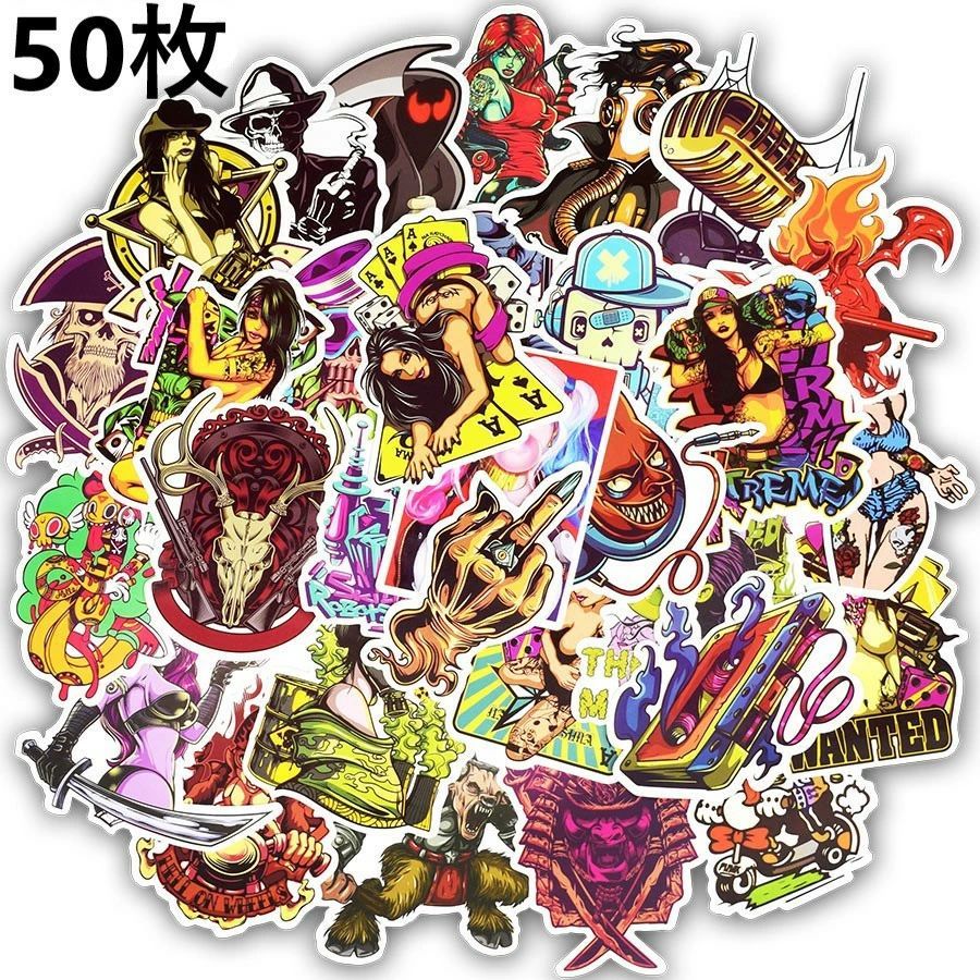 新品未使用 送料無料 パンク ステッカー ヴィンテージシール