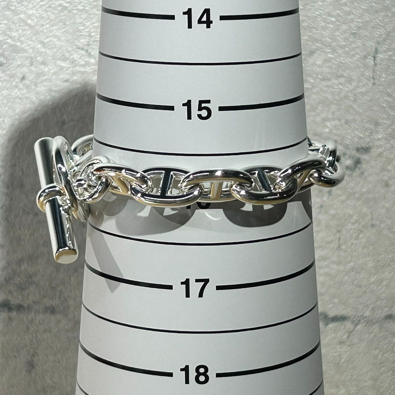 新品未使用 エルメス シェーヌダンクル GM 15コマ ブレスレット 新品