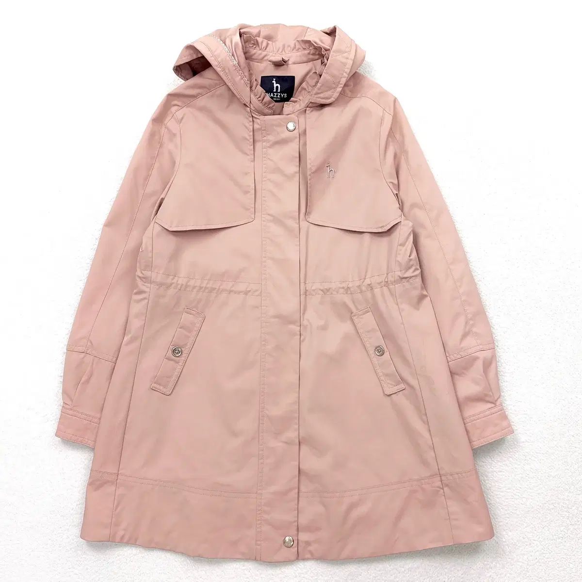 13 HAZZYS(へジス) ベージュ トレンチ コート