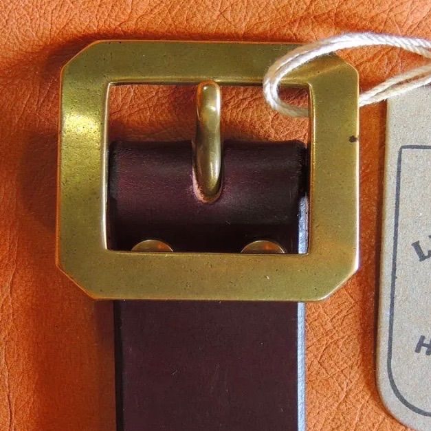 ZODIACベイカー社UKブライドルレザーギャリソンベルト☆ダークブラウン  