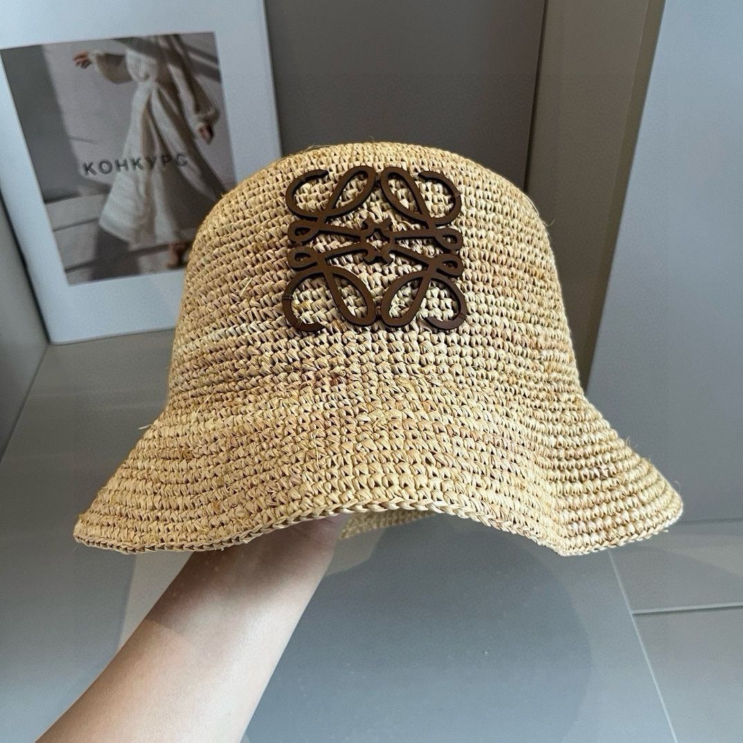 ロエベ　麦わら帽子　LOEWE アナグラムロゴ　パウラズイビザ　ストローハット ロエベ 麦わら帽子 LOEWE アナグラムロゴ パウラズイビザ