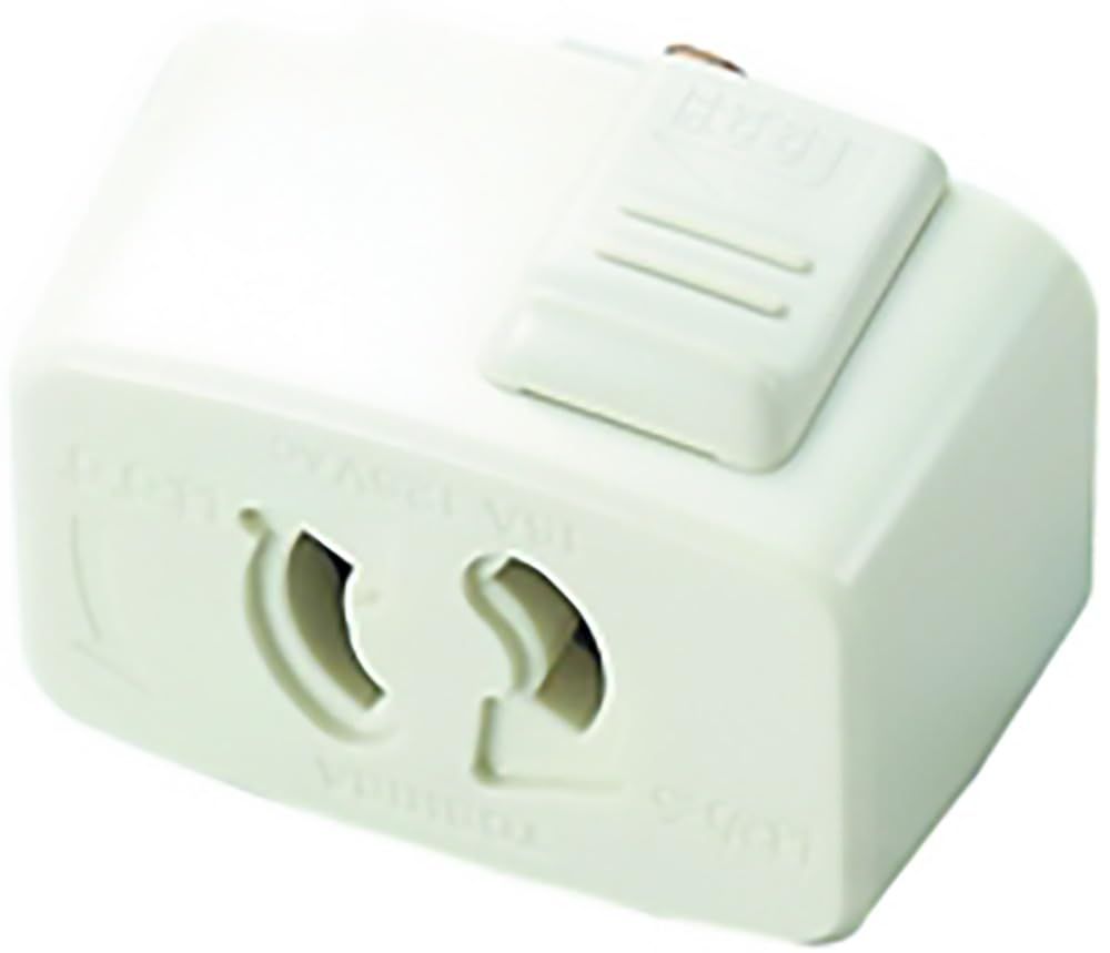 新品 ヤザワコーポレーション ライティングダクトレール用 抜け止めコンセントプラグ ホワイト SF6013WH