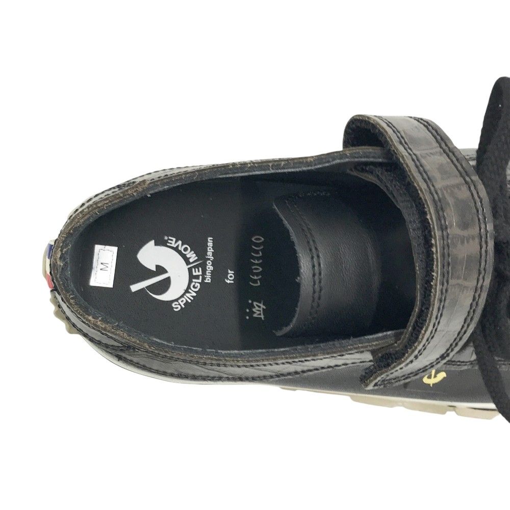SPINGLE MOVE スピングルムーブ ×LEVELCO SPM-102LV スパイクレスゴルフシューズ  ブラック系 M [240101501051] ゴルフウェア メンズ ストスト SPINGLE MOVE スピングルムーブ ×LEVELCO SPM-102LV スパイクレス