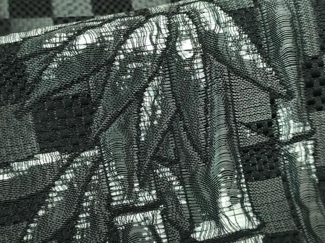 平和屋本店□極上 キモノデザイナー 斉藤上太郎 六通柄袋帯 笹竹 観世