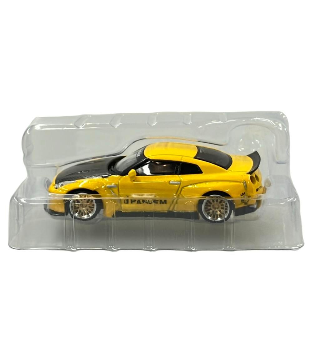 Pandem Nissan GT-R メタリックイエロー 1/64 1/64スケール MINI GT「PANDEM 日産GT-R(R35)Duck Tail