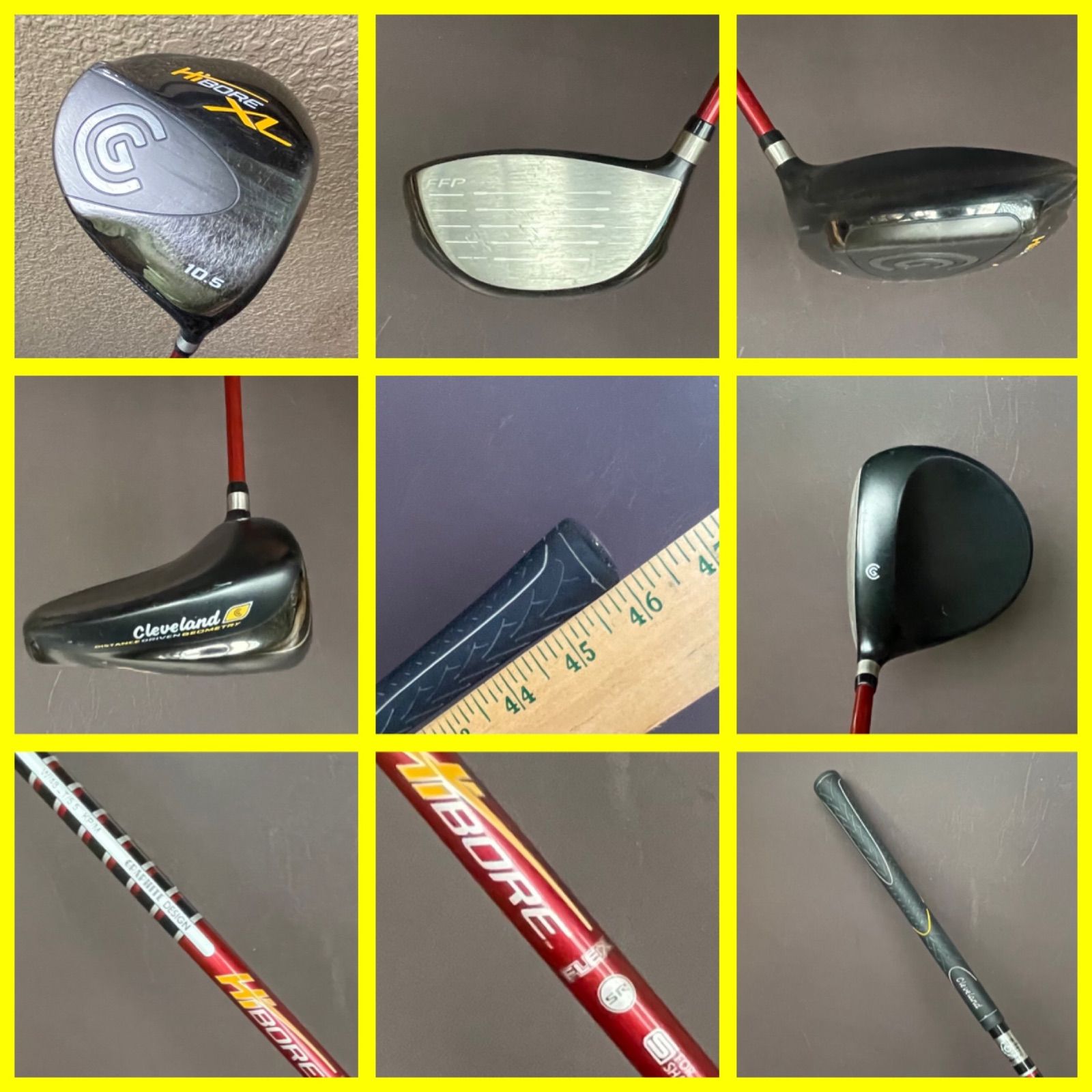 57-2210-5 再入荷 送料込み クリーブランド ドライバー HiBORE XL 名器 グラファイトデザイン SRフレックス 操作性の良いやさしくて よく飛ぶドライバーです 超低重心ででっかい飛びが楽しいクラブです