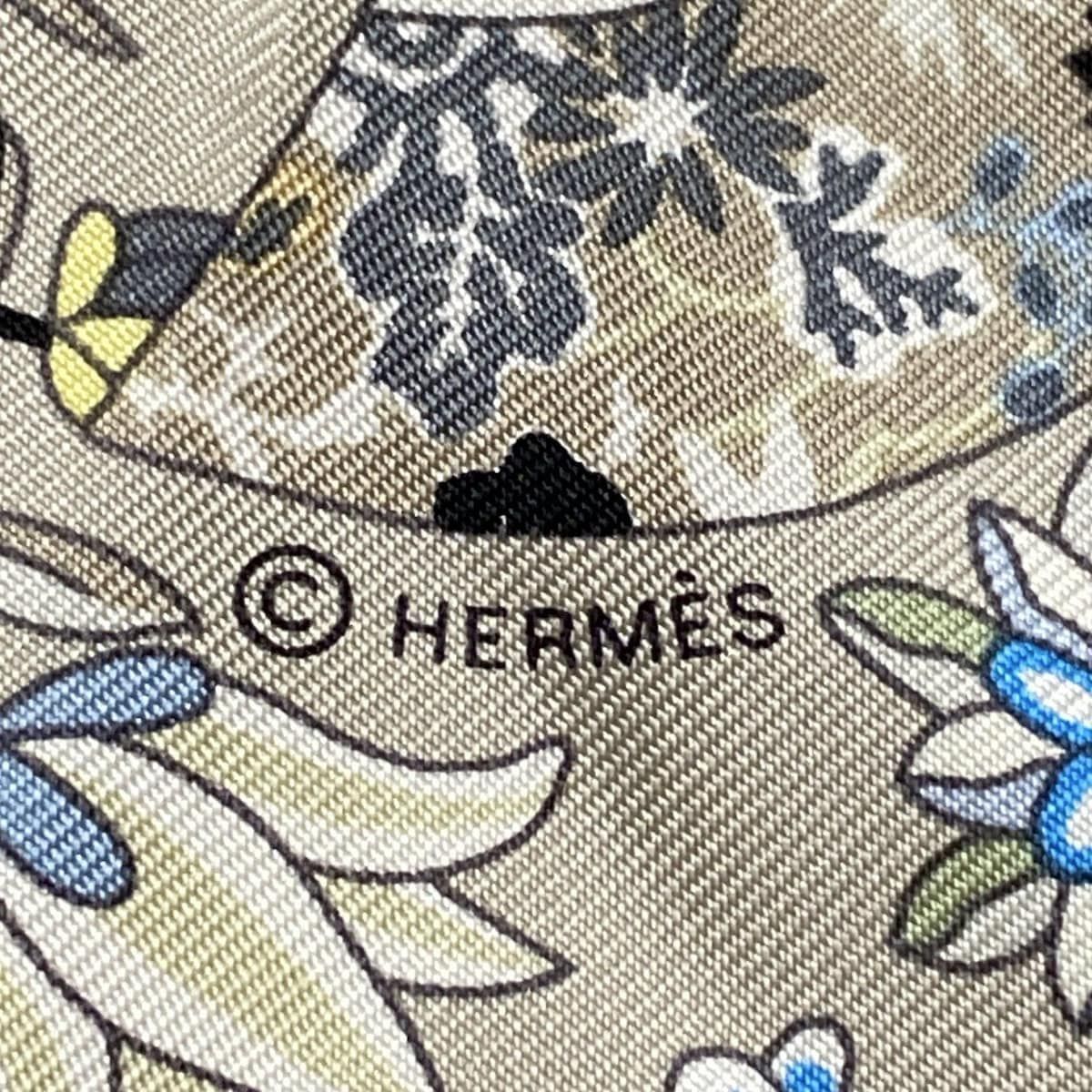 エルメス　HERMES スカーフ　Brins d'or プチカレ HERMES - HERMES(エルメス) スカーフ プチカレ イエロー×ライト