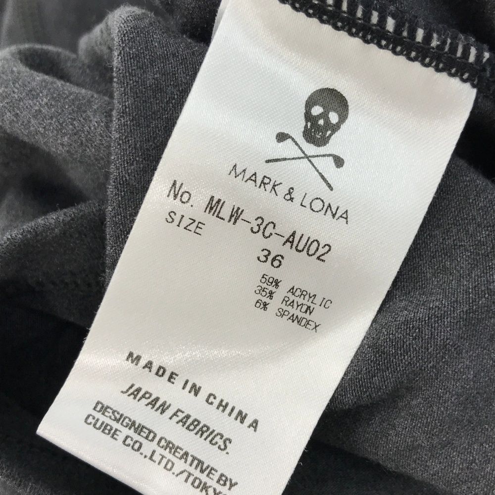 サイズ：36 MARK&LONA マークアンドロナ  タートルネック 長袖Tシャツ  グレー系 [240101477521] ゴルフウェア レディース ストスト サイズ：36 MARK&LONA マークアンドロナ タートルネック 長袖T