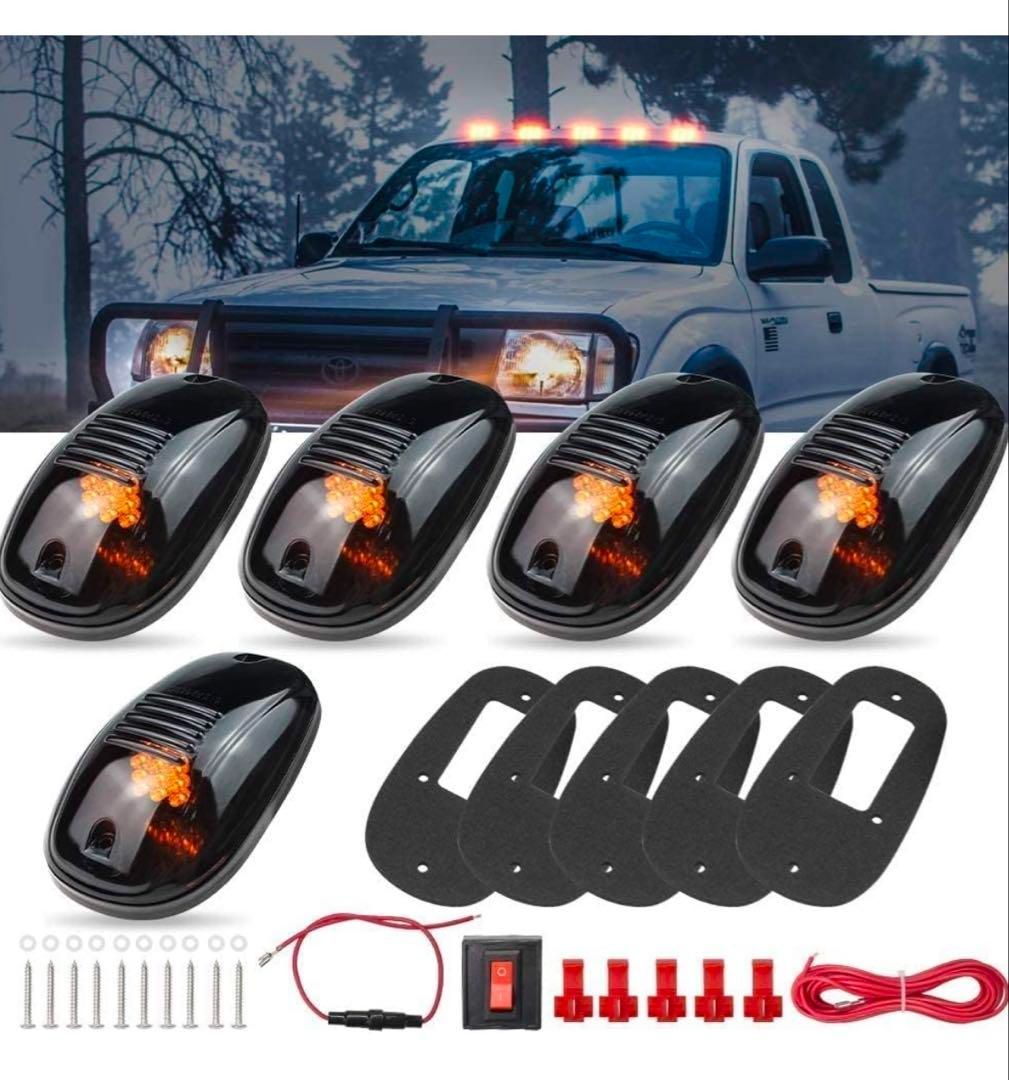 ルーフライト 12V スモークカバー LEDキャブルーフトップ ハイラックス他 ルーフライト 12V スモークカバー LEDキャブルーフトップ ハイラックス
