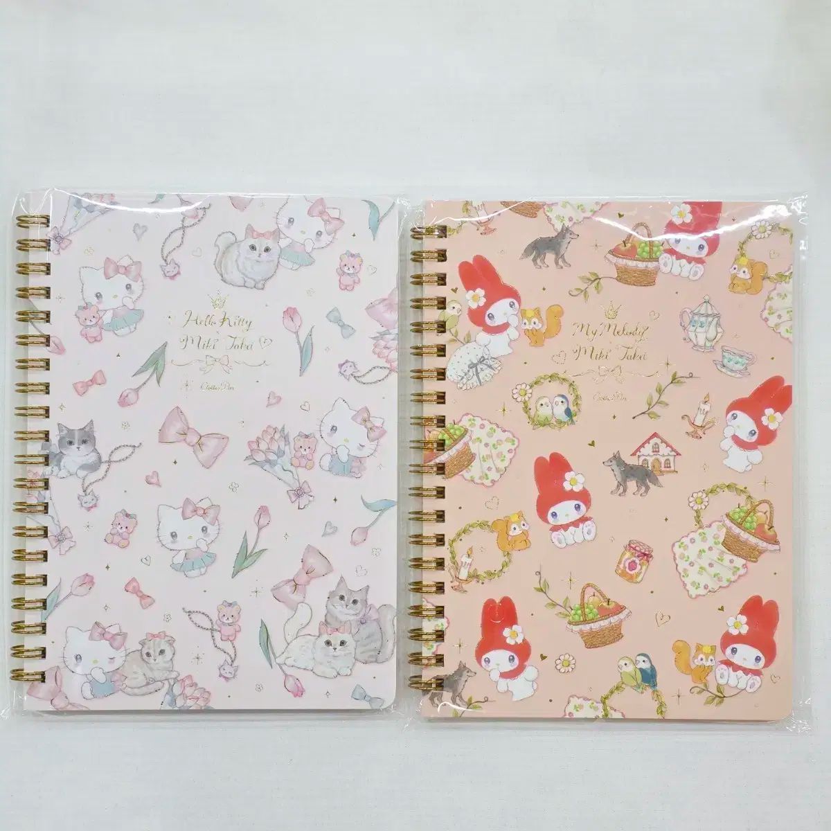 サンリオ×星の王子さまコラボ スプリング リングノート 赤いマイメロディ ハローキティ