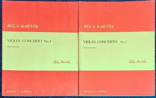 バルトーク ヴァイオリン協奏曲 第1-2番 (ヴァイオリン+ピアノ)輸入楽譜 Bela Bartok Violin Concerto No.1-2 洋書