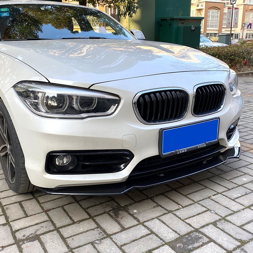 宝马1系 F20 F21 116i 118i 120i 2011-2019 前唇 フロントリップスポイラーカスタムパーツ PP素材 鋼琴ブラック カーボンファイバー調