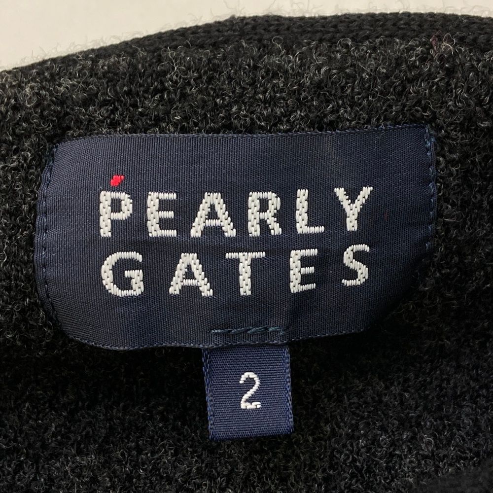 サイズ：2 PEARLY GATES パーリーゲイツ ニット ジップパーカー