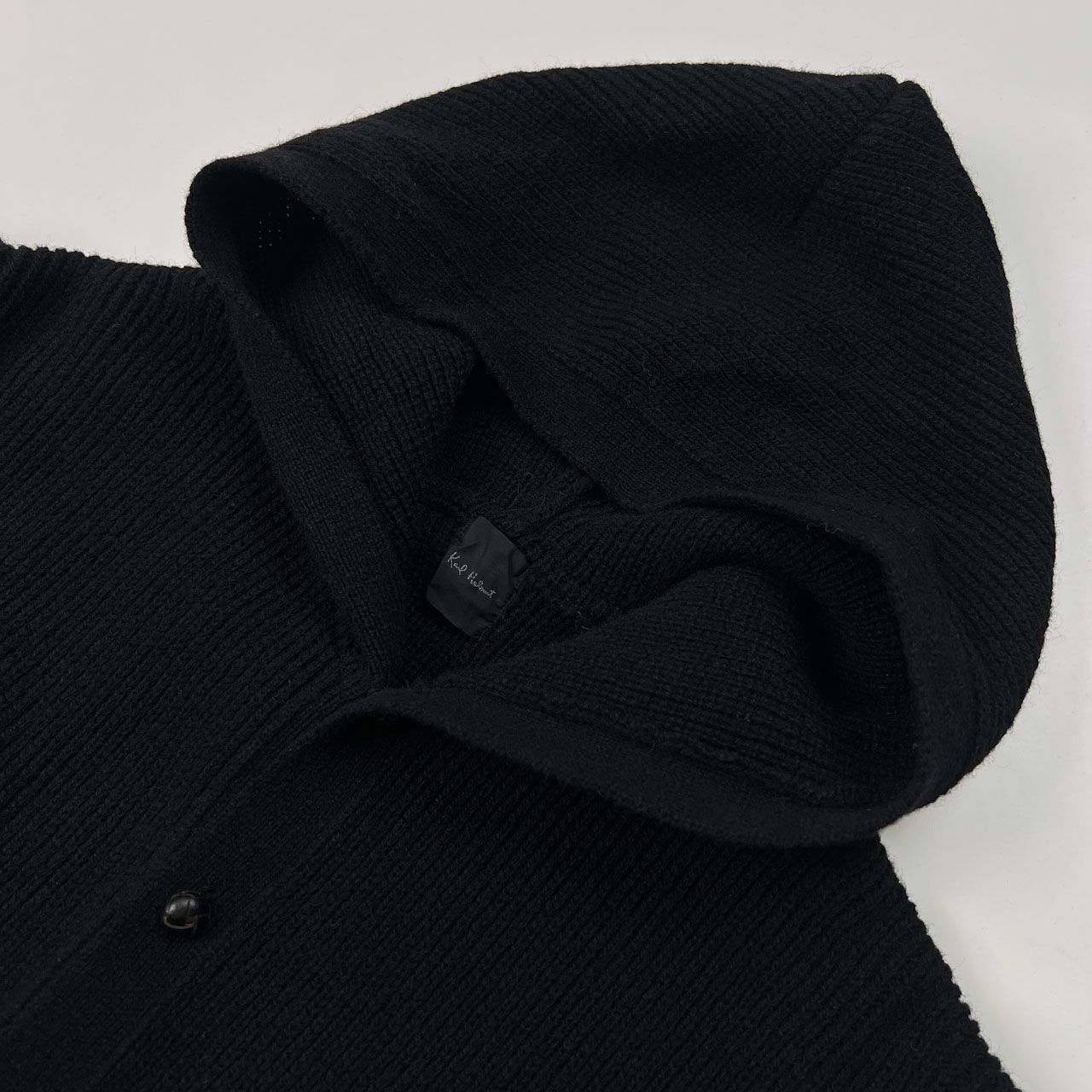 Karl Helmut カールヘルム フード付き ウールニット ジャケット