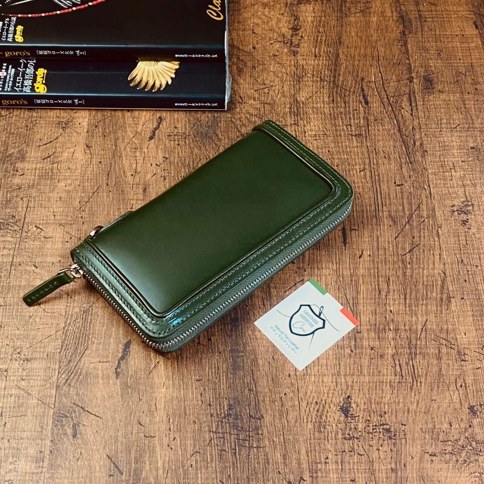 サドルレザー ラウンドファスナー メンズ財布 長財布 本革 ハンドメイド YKK 送料無料 牛革 新品 革財布 手縫い 栃木レザー