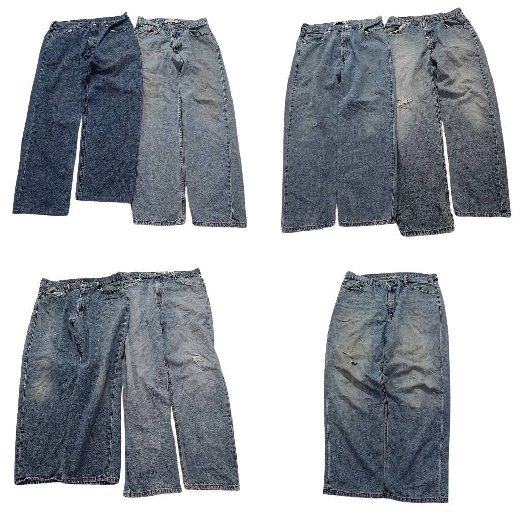 B品 古着卸 リーバイス 550 デニム パンツ 7枚セット メンズ 31 |34 |36 |38 アメカジ フェード 古着 NA3631