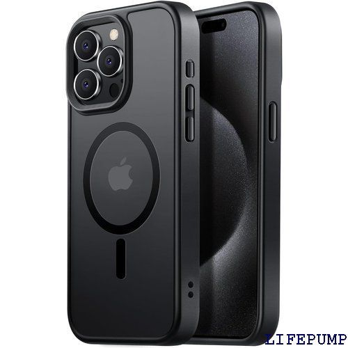 豊富な，格安米軍規格・MagSafe対応 Gtsoho iPhone 15 Pro ケース 用 ケース 半透明 マグネット搭載 ワイヤレス充電 耐衝撃 耐久性 全面保護 黄ばみなし ストラップホール付き イフォン 15 Pro 用 カバー マグセー 手帳型・フリップケース