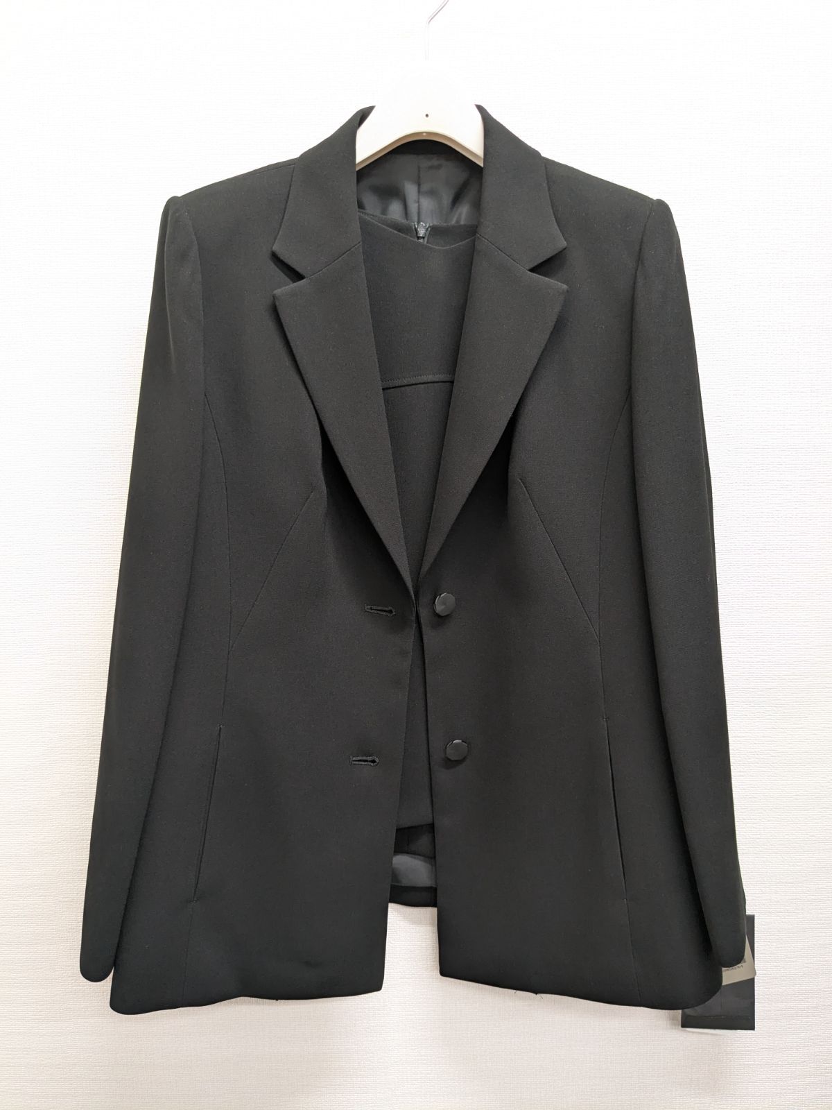 Mayu まゆ ブラックフォーマル 3点セット パンツスーツ 15号