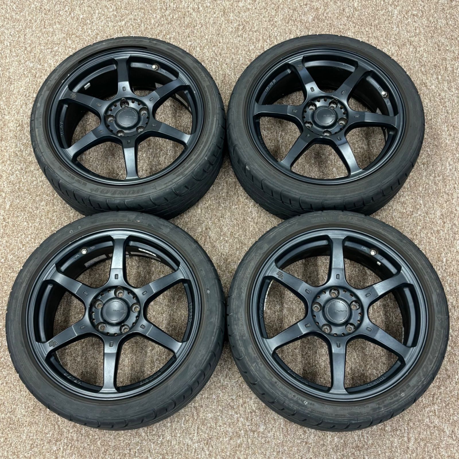 RAYS レイズ ボルクレーシング 225|40|R18 アルミホイール ４本セット