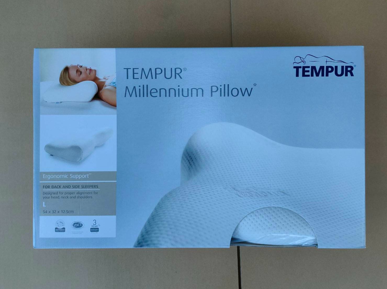 未拆封 テンピュール Tempur 枕 まくら ミレニアムネックピロー 日本 ホワイト L MARWIL-DEMENAGEMENTS_CH