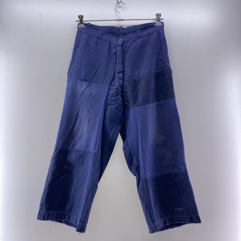 中古】40～50s フレンチワーク メティス インディゴリネン ワーク 
