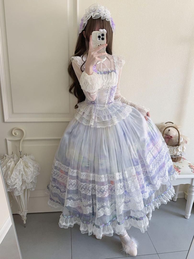 韓嬢】ゴスロリ・ロリータドレス 上下セット 森ガール 姫様