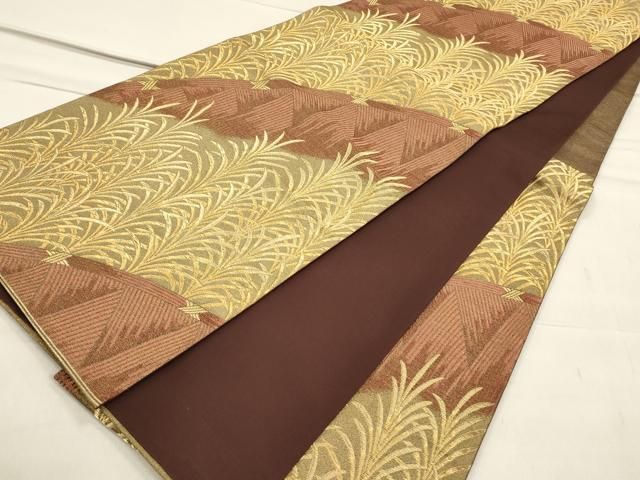 平和屋着物◎ファッションデザイナー 花井幸子 六通柄袋帯 草花