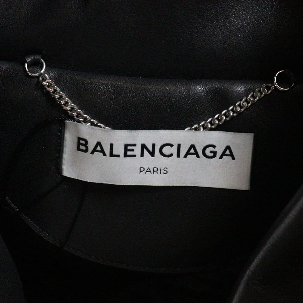 バレンシアガ 16AW スウィングトップ ダブルライダースジャケット BALENCIAGA (バレンシアガ) 16AW SWING TOP LEATHER JACKET