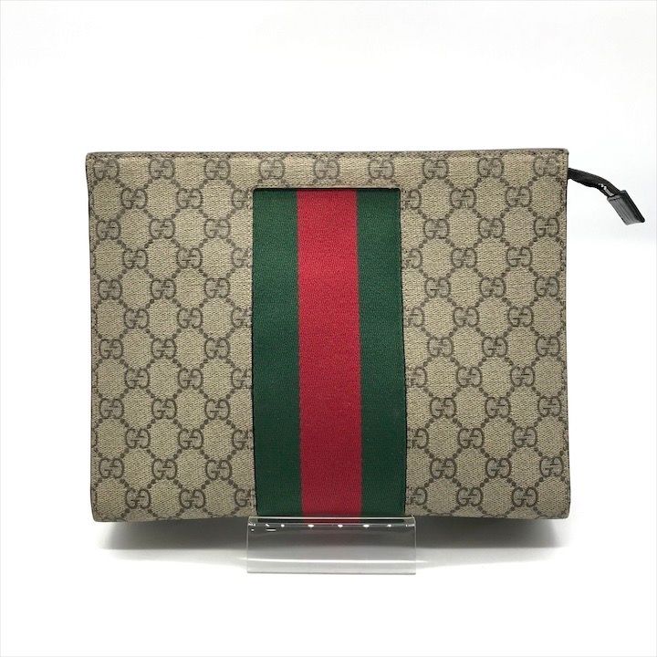 良品 GUCCI グッチ シェリーライン GGスプリーム キャンバス