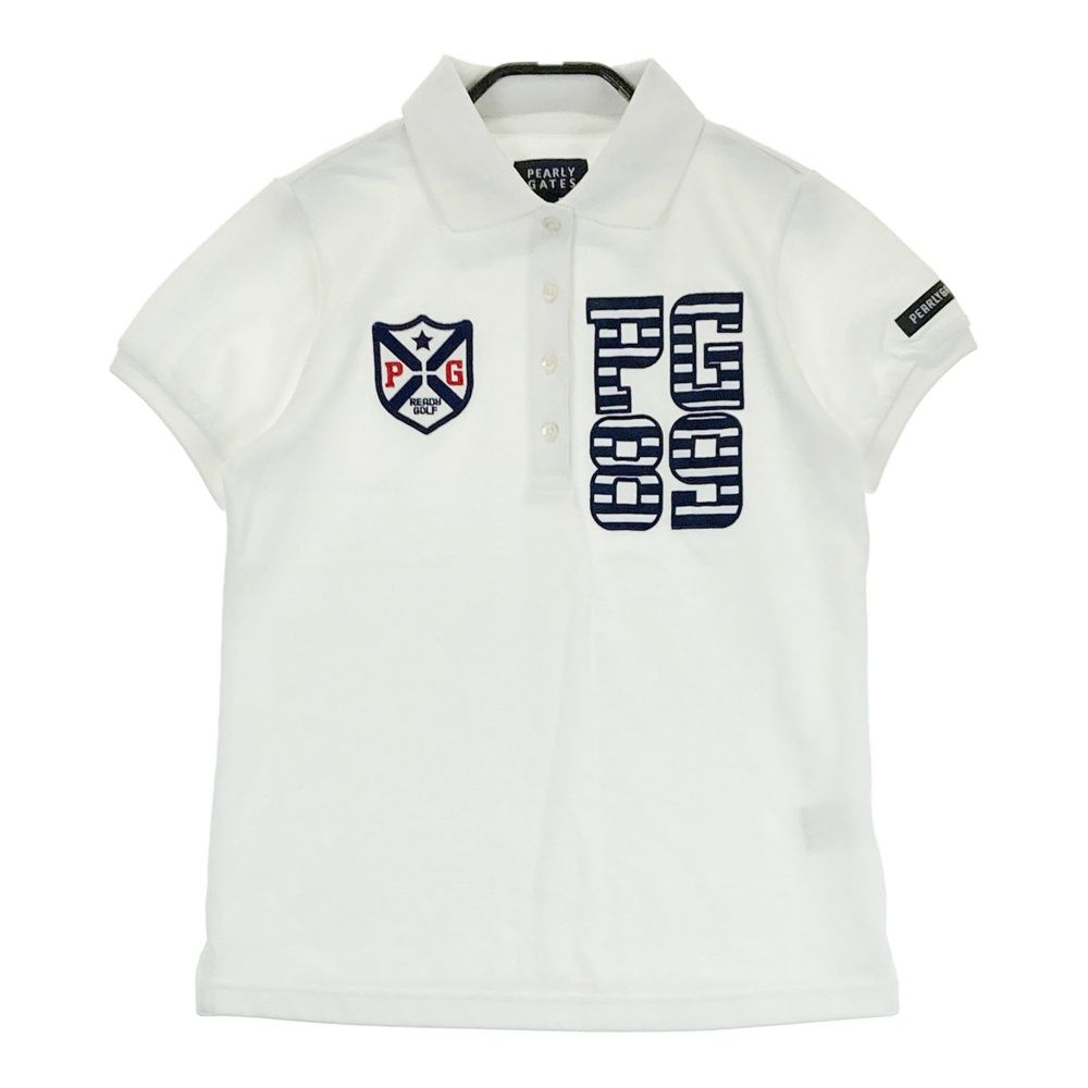 サイズ：0 PEARLY GATES パーリーゲイツ 半袖ポロシャツ ホワイト系