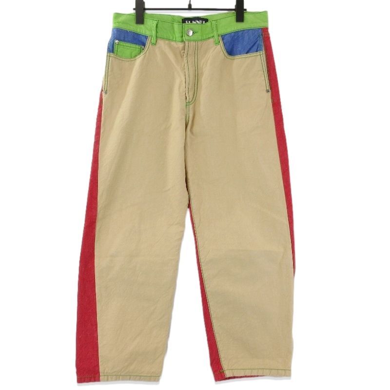 SUNNEI スンネイ クラシックパンツ SN2PMT01BP CLASSIC PANTS DENIM MULTICOLOR BEIGE デニム 5ポケット マルチ L71012665