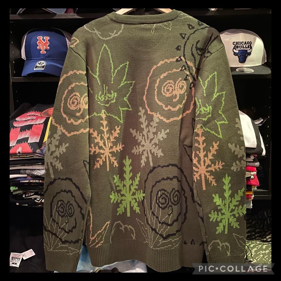 HUF GREEN BUDDY UGLY SWEATER Lサイズ - メルカリ