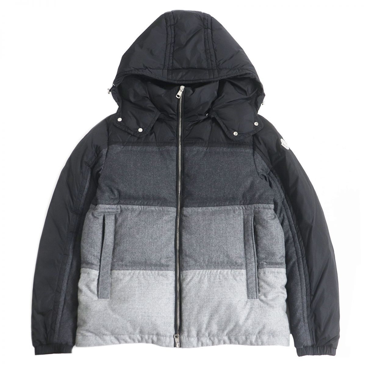 極美品□MONCLER/モンクレール ROUVE GIUBBOTTO ロゴワッペン