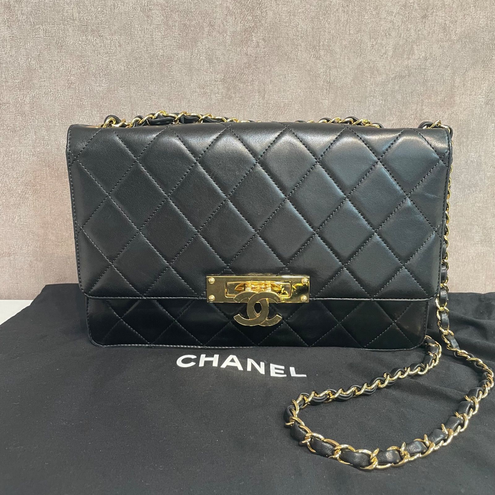 正規品 CHANEL シャネル マトラッセ ダブルフラップ ココロック 