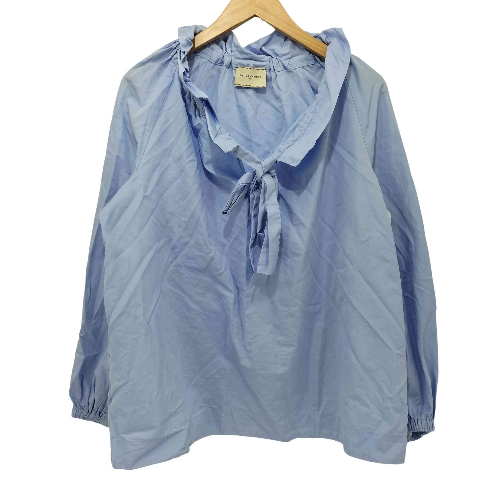 UNITED ARROWS(ユナイテッドアローズ) ギャザーフリルリボンブラウス レディース  36 中古 古着 0205 ユナイテッドアローズ UNITED ARROWS ギャザーフリルリボン