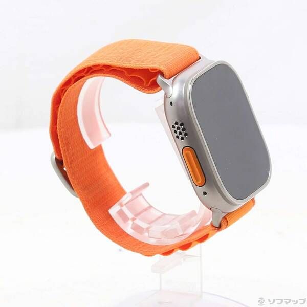 超人気、高品質で超激安。 〔 品〕 Apple Watch Ultra GPS Cellular 49mm チタニウムケース オレンジアルパインループ 198 【人気急上昇】