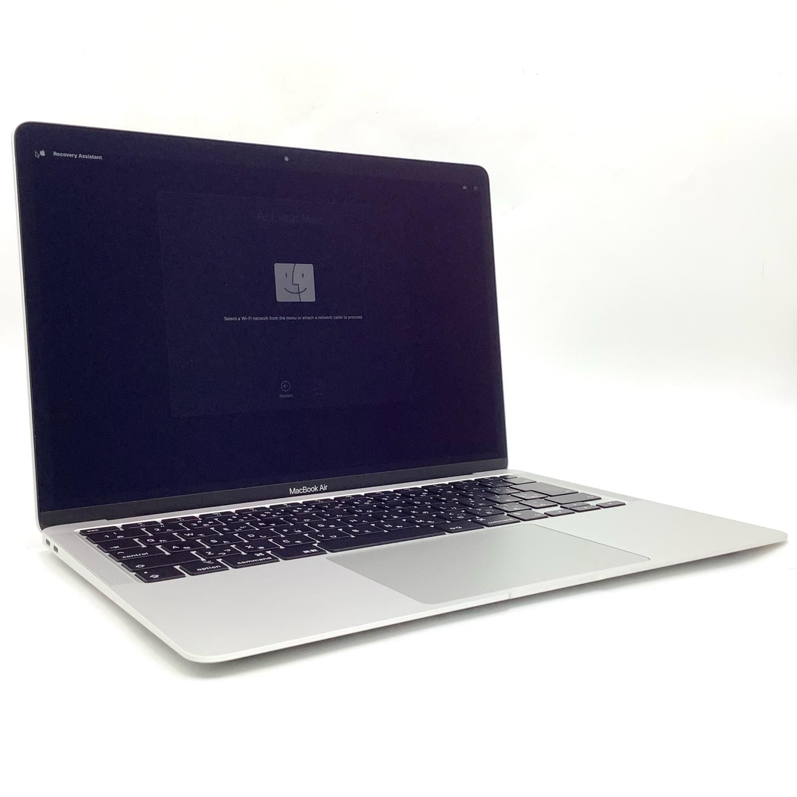 Apple MacBook Air 13.3インチ 2020 Apple M1 8GB SSD 256GB シルバー 97% 動作 済 全額返金保証 最速発送