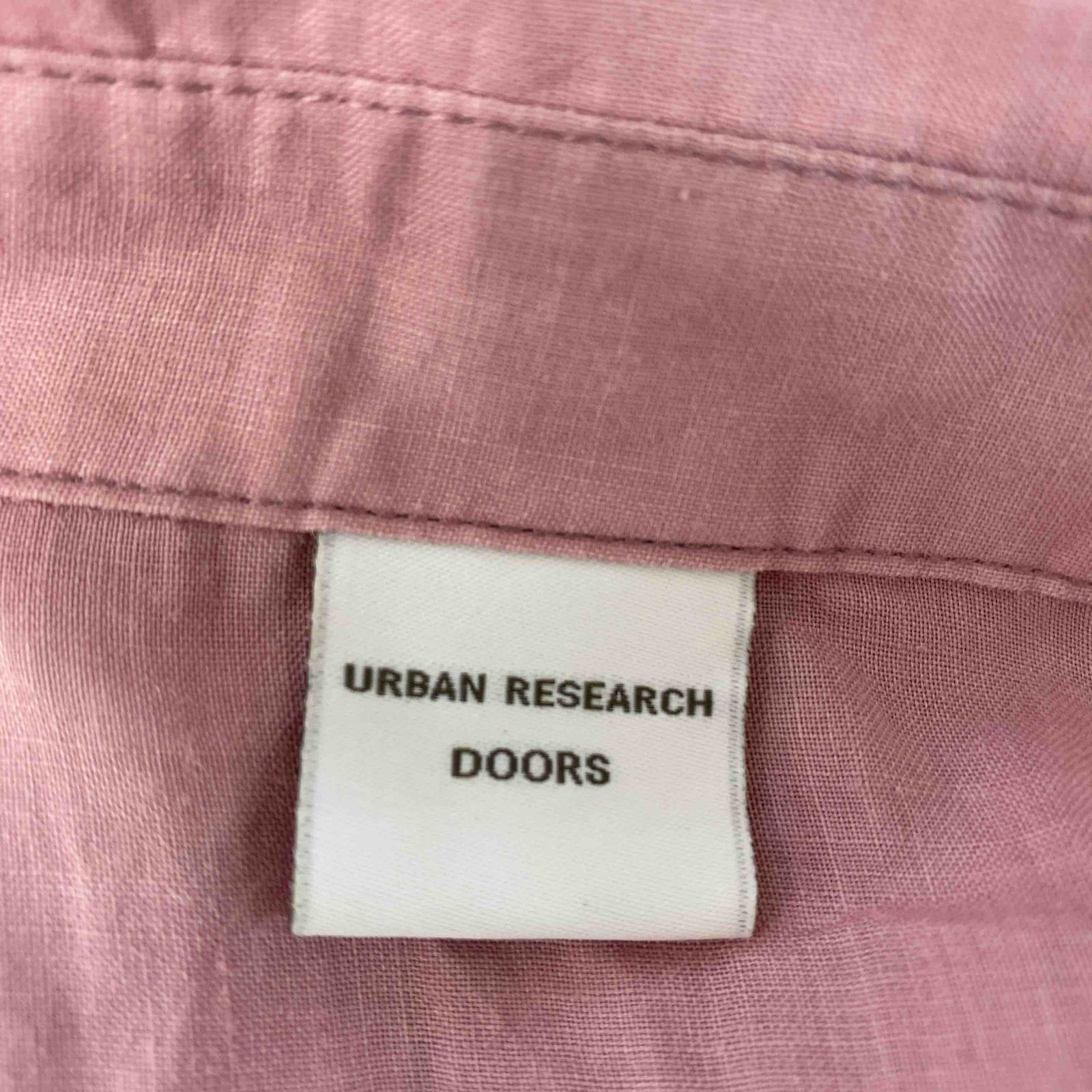 URBAN RESEARCH DOORS アーバンリサーチドアーズ レディース 長袖シャツ/ブラウス リネン 麻 ピンク