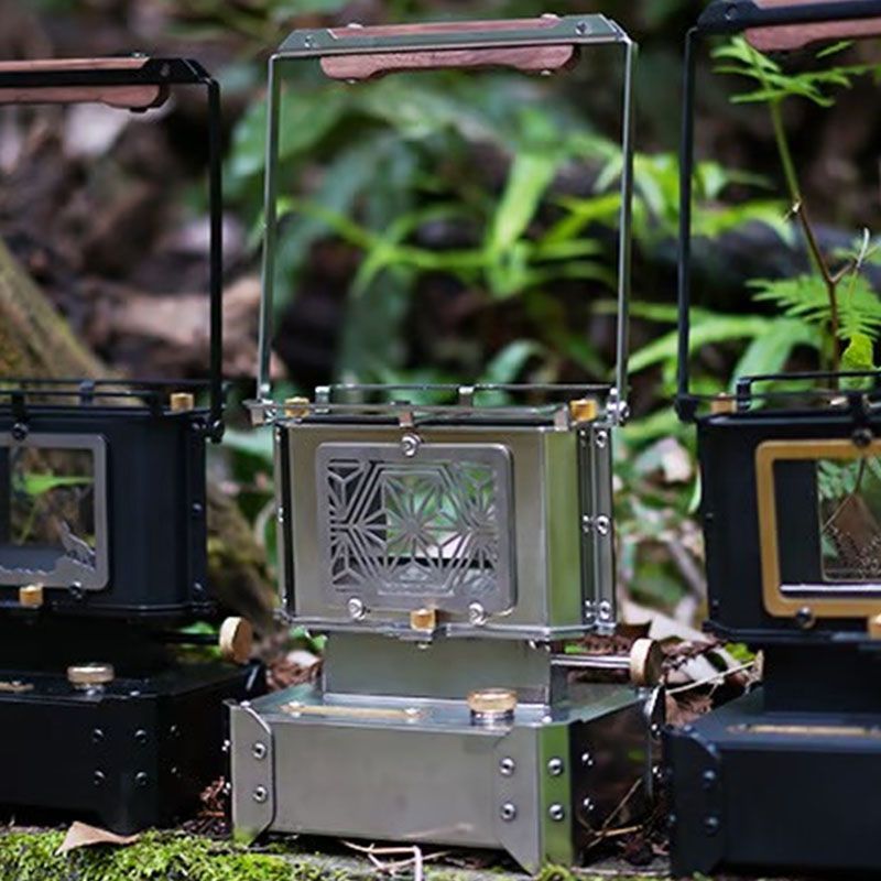 FIREWAVE シルバー カスタム柄プレート付 アイロンストーブ キャンプストーブ 灯油 パラフィンオイル キャンプ用品 OLIVEOS_COM_TR