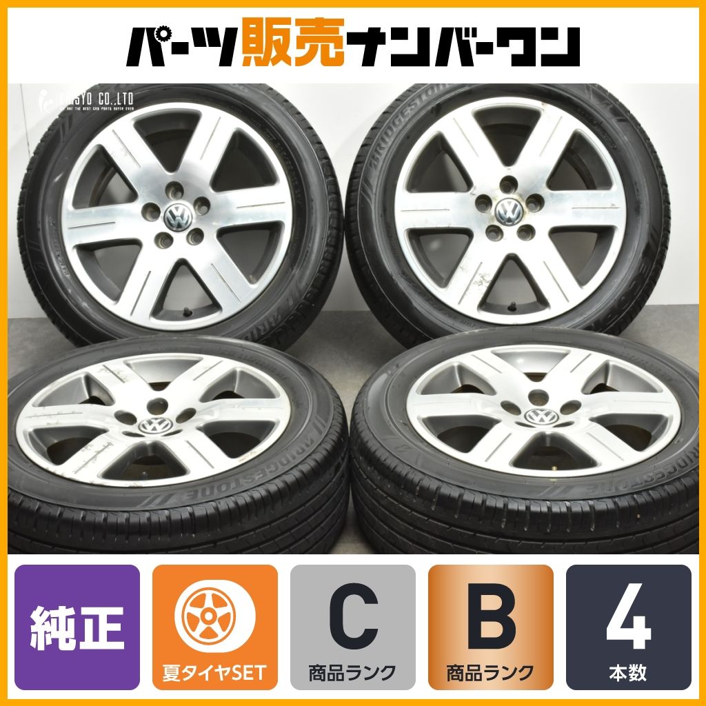 【正規品】フォルクスワーゲン ニュービートル 純正 16in 6.5J +42 PCD100 ブリヂストン エコピア NH100 205/55R16 品番:1C0601025AJ