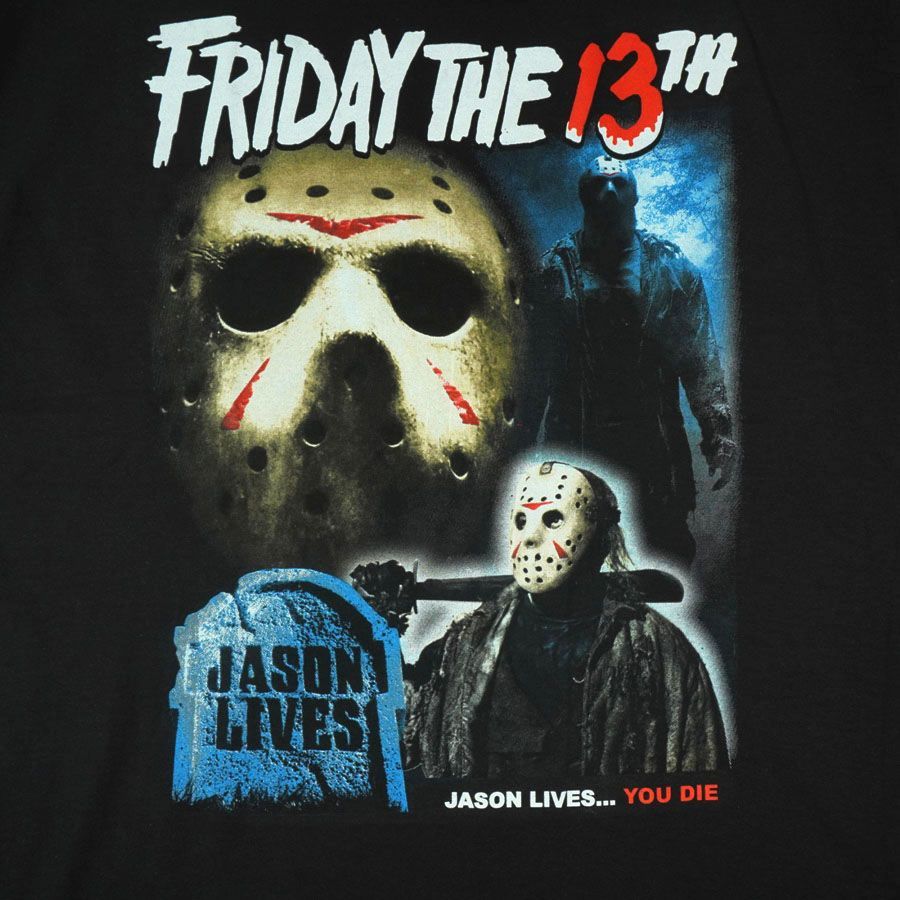 メンズ Tシャツ 13日の金曜日 JASON LIVES FRIDAY THE 13TH TEE